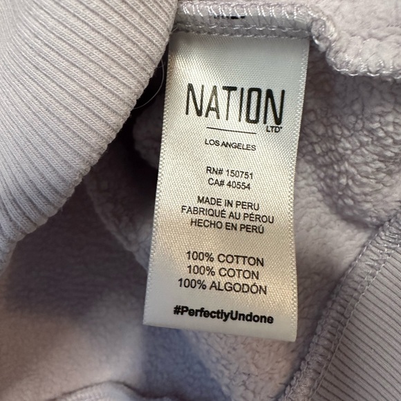 Nation LTD Frances Renaissance Sweatshirt- Ether (Size M) - Picture 7 of 10